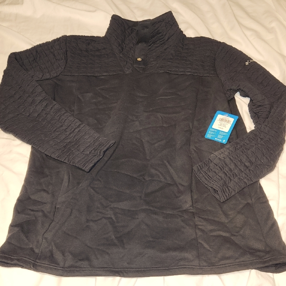 Columbia Fleece Tunic W/ Buttons At The Neck And Pockets Size 2X